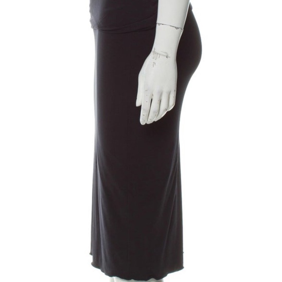 Calvin Klein Collection Sleeveless Solid Black Midi Dress - Picture 10 of 13